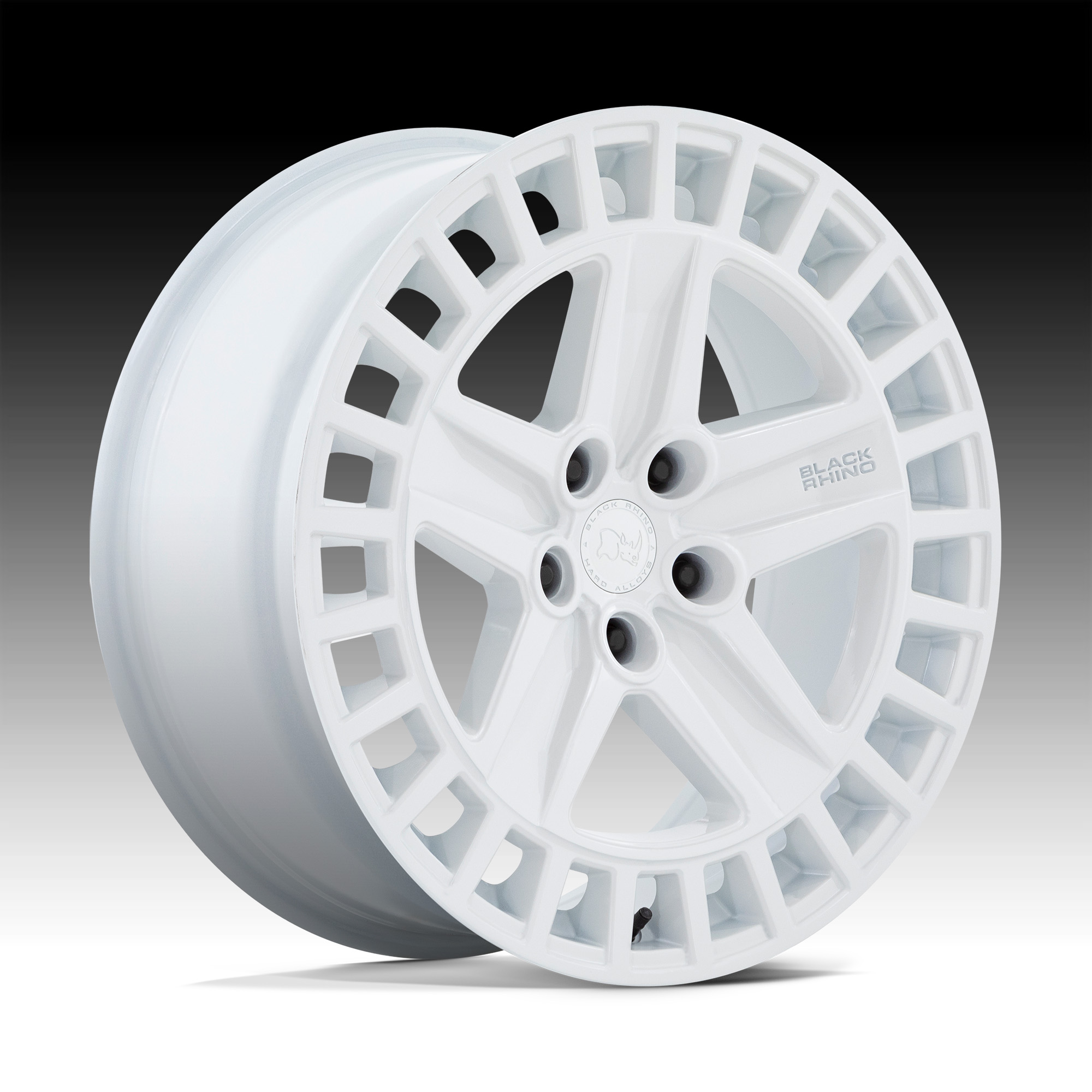 Black Rhino Alston BR005 Gloss White Custom Truck Wheels - Alston